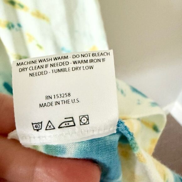 SPRWMN Los Angeles Cotton Racer Back Maxi Dress in Blue & Green Tie Dye - Size S - Picture 6 of 6
